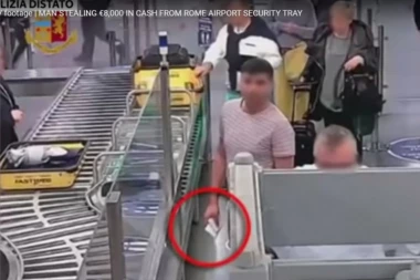 (ŠOK VIDEO) Neviđena pljačka na aerodromu! Lopov ukrao 8.000, prošao je kontrolu, a onda je usledio veleobrt