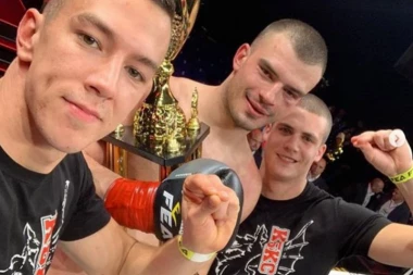 (VIDEO) Na kolena pred SRBE! ŠIPTAR provocirao, pa dobio nokaut i putovanje u "slatko carstvo snova!"