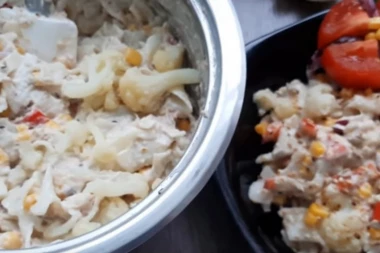 (RECEPT) Brz obrok u koji ćete se zaljubiti: Posna salata sa povrćem i tunjevinom!