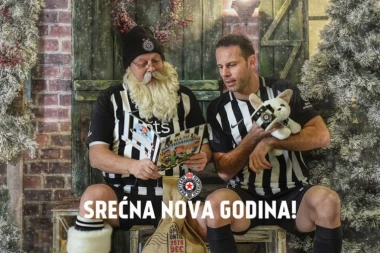 (VIDEO) Crno-bela čarolija: Ovako su fudbaleri Partizana čestitali predstojeće praznike!