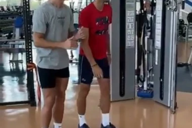 (VIDEO) Sportski velikani trenirali zajedno: Ronaldo i Nole zapalili Dubai!