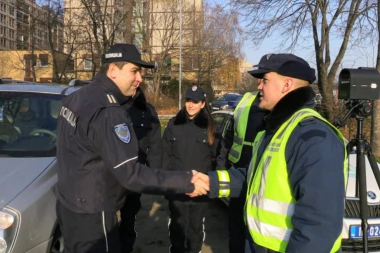 Nebojša Arsov i Miljan Stanojević obišli pripadnike saobraćajne i granične policije