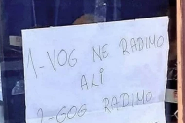 (FOTO) Urnebesno novogodišnje obaveštenje: Ovakvo radno vreme za praznike još niste videli!