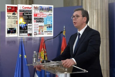 (FOTO) Glavna tema! Vučić sa Putinom, Erdoganom i Borisovim na svim naslovnim stranama turskih novina!