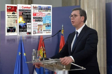 (FOTO) Glavna tema! Vučić sa Putinom, Erdoganom i Borisovim na svim naslovnim stranama turskih novina!
