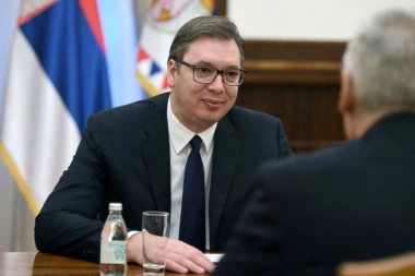 Aleksandar Vučić na sastanku sa sinom bivšeg izraelskog predsednika