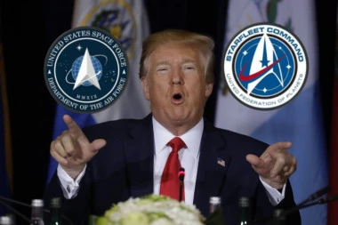 Tramp predstavio logo svemirskih snaga SAD identičan onom iz "Zvezdanih staza"