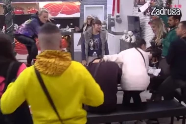 (VIDEO) Pogodila ga flašom: Žestoka tuča u Zadruzi!