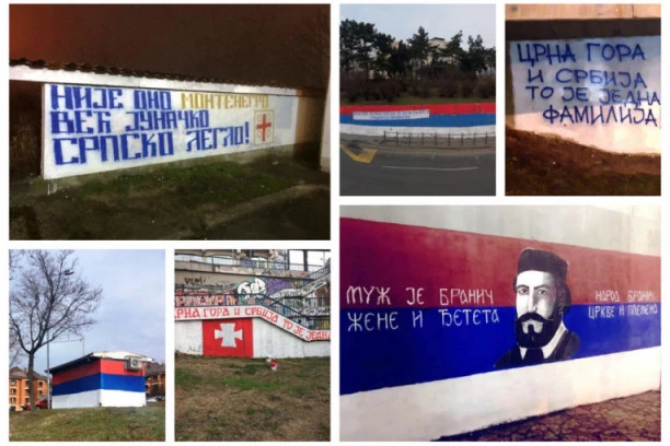 (FOTO) Nije ono Montenegro, već junačko srpsko leglo! Od Novog Beograda do Koteža ceo Beograd ofarban u bojama trobojke