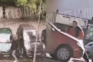 Uznemirujući snimak iz Obrenovca! Silovao automobile!