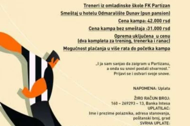 Zajedno do snova: Tradicionalni Partizanov letnji kamp na Zlatiboru!