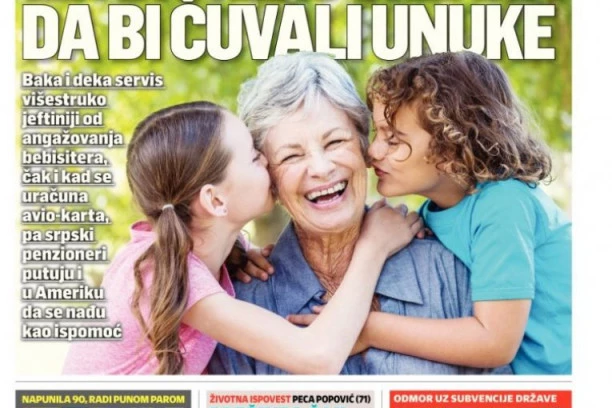 Bake i deke lete čak preko okeana da bi čuvali unučiće