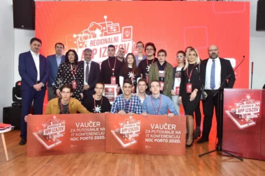 PROGLAŠENI POBEDNICI TREĆEG "REGIONALNOG APP IZAZOVA": Tim iz niške gimnazije „Svetozar Marković“ putuje u Porto na prestižnu IT konferenciju