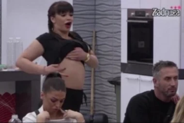 (VIDEO) Zadrugari u neverici! Miljana podigla majicu i pokazala stomak: Više ne može da krije, ON joj je ovo uradio!