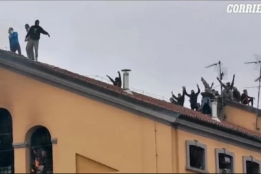 (VIDEO) POKOLJ ZBOG KORONE: Šest zatvorenika ubijeno, zatvor u plamenu!