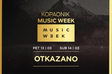OTKAZUJE SE MUSIC WEEK FESTIVAL NA KOPAONIKU!