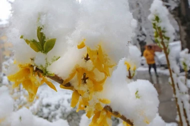 Danas oblačno sa snegom, a evo kad će se intenzivno topiti!