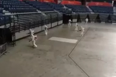 Finalne pripreme za pretvaranje Štark Arene u privremenu bolnicu