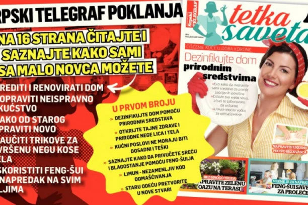 POKLANJAMO: "Tetka Saveta", novi dodatak koji će vaš dom dovesti do perfekcije - ne rasipajte novac i vreme, čitajte nas jer donosimo tekstove koji rade za vas