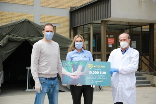Mozzart i Igor Rakočević uručili donaciju Opštoj bolnici u Sremskoj Mitrovici