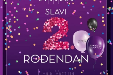 KOMBANK DVORANA PROSLAVLJA DRUGI ROĐENDAN: OBELEŽAVANJE JUBILEJA UZ KONCERT FRANČESKA TRISTANA  28. APRILA NA YOU TUBE KANALU I PAROLU #OSTANI KOD KUĆE