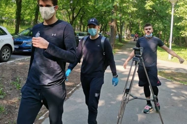 (FOTO) Park i zelenilo: Ovako je izgledao prvi trening košarkaša Partizana!