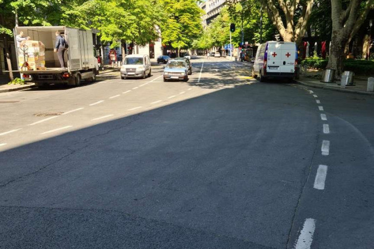 Pogled od Radio Beograda desno - Makedonska ulica