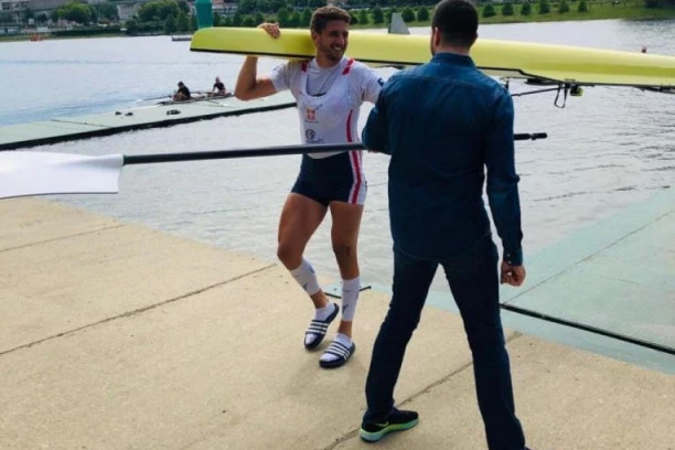 Ministar sporta Vanja Udovičić obišao naš olimpijski dvojac na Adi Ciganliji