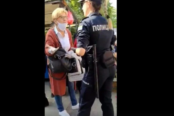 (FOTO) Zamalo da izbije sukob komunalne policije i građana oko jagoda