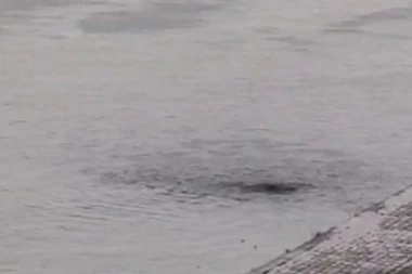 (ŠOK VIDEO) Šta to kulja iz Dunava? Prolaznici zatekli čudnu pojavu na reci