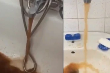 (VIDEO) Crni se gradska voda u Zrenjaninu! Prljavština, mulj, štroka, glib...