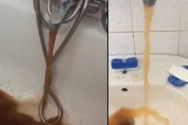 (VIDEO) Crni se gradska voda u Zrenjaninu! Prljavština, mulj, štroka, glib...