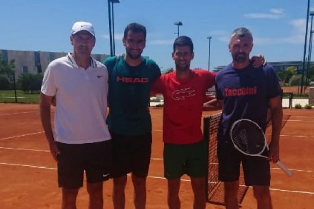 (FOTO) Nole trenirao pred Adria Tur u Zadru, imao i "pomoćnika"!
