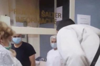 (VIDEO) Us*aću ti se u život, kalašturo jedna! Isplivao šok snimak sa Infektivne: Razjareni pacijent ne može da diše, ali može da pljuje po lekarima