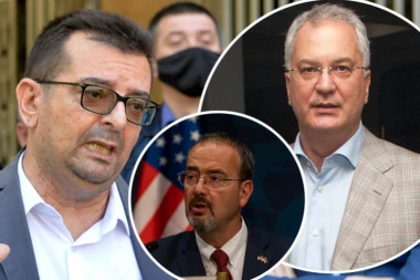 ZARATILI ZBOG AMERIČKOG AMBASADORA! VESELINOVIĆ: Šule, lenštino! ŠUTANOVAC: Licemeru jedan!