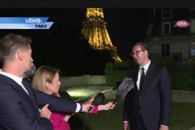 PREDSEDNIK VUČIĆ IZ PARIZA: Čuo sam da Albanci neće doći u Brisel