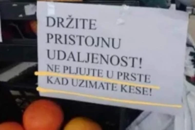 (HIT FOTO) Nove mere protiv korone: U radnji osvanuo URNEBESAN NATPIS, preznojićete se od smeha!