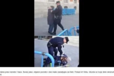 NE NASEDAJTE NA NOTORNU LAŽ! Internetom kruži fotografija policajca koji muči staricu, ali NE U SRBIJI!