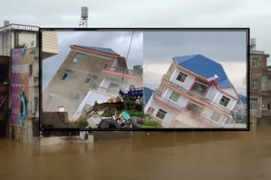 (VIDEO) Cele kuće nestajale za samo par sekundi! Neverovatne scene sa juga Kine