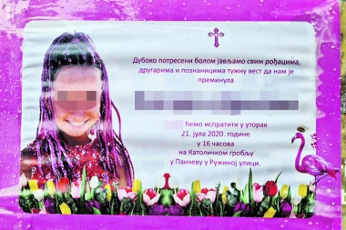 Roze umrlica za Klaru: Sahranjena devojčica koju je progutao Lim