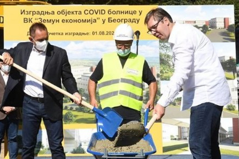 (VIDEO) Vučić postavlja kamen temeljac: Gradi se nova kovid bolnica u Batajnici, EVO KOLIKO JE KOŠTALA