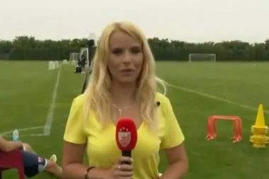 (VIDEO) BORJANE, ŠTA ĆE TI REĆI SNEŽA? Nećete verovati šta je golman Zvezde uradio zgodnoj novinarki!