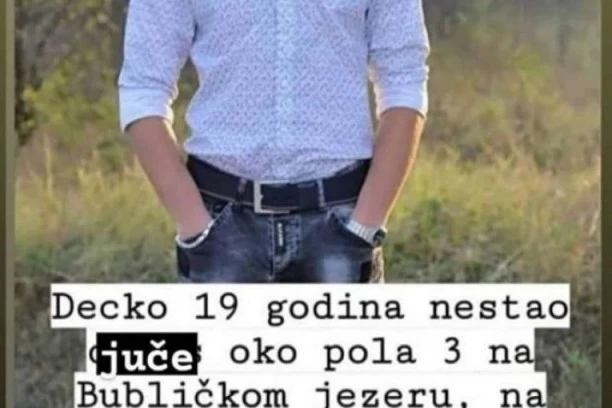 TRAGEDIJA! Pronađeno telo nestalog mladića (19) na Bubličkom jezeru!