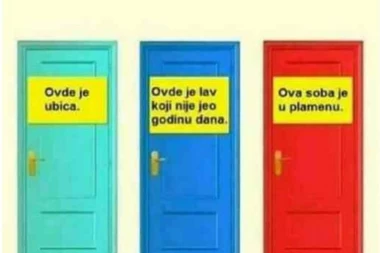 REŠITE MOZGALICU! Pred vama su 3 izbora, a samo JEDNA VRATA NE VODE U SMRT: Proverite da li biste preživeli!