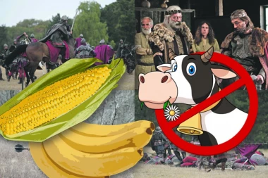 SVE GREŠKE NEMANJIĆA: Rastko pred ikonom Svetog Save, krave sa minđušama EU, masline i kukuruz - samo su još avokado i banana falili