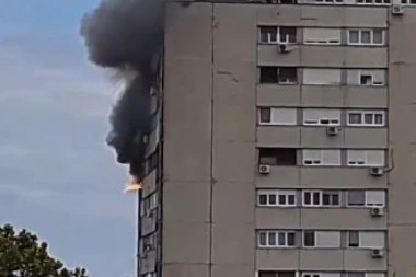 (VIDEO) POŽAR NA NOVOM BEOGRADU, KOD GENEKSA: Goreo stan na 11. spratu, vatrogasci lokalizovali vatru