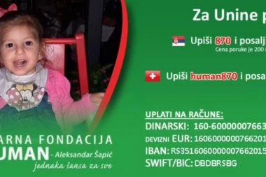 Budimo humani i pomozimo da mala Una izgovori svoje prve reči
