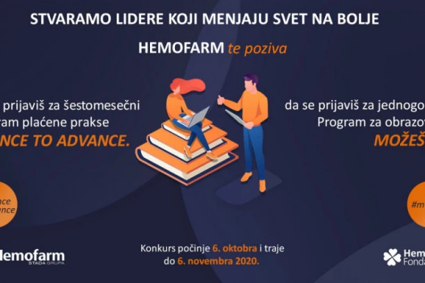 STVARAMO LIDERE KOJI MENJAJU SVET NA BOLJE: Novi konkurs Hemofarma za studente i diplomce
