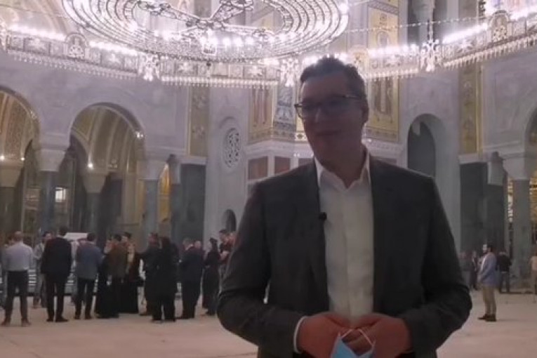 (VIDEO) Predsednik Vučić obišao završne radove na Hramu Svetog Save!