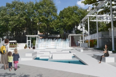 (FOTO) Ovako će izgledati Cvetni trg: Krasiće ga prelepa fontana sa mlazevima